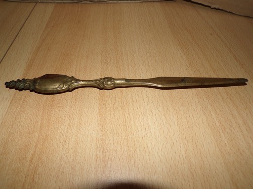 Ancien coupe papier bronze - en,