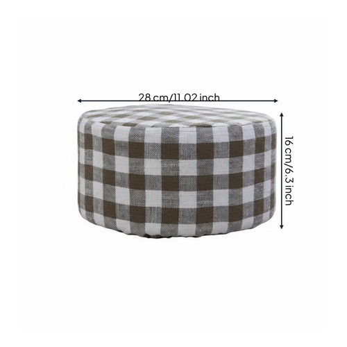 Repose pieds tissu pouf - en,
