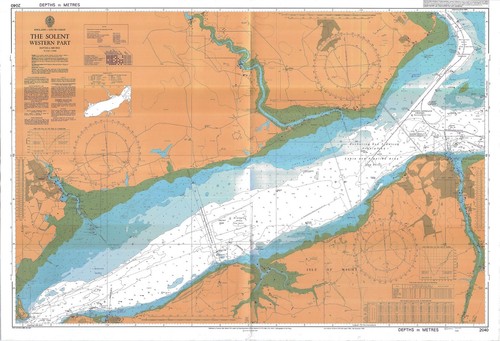 Carte marine papier admiralty - marine,