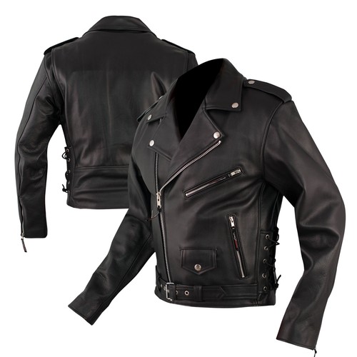 Blouson lacets rock moto cuir - lacets,