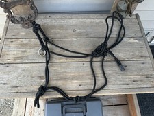Horse Tack - Black Rope Bitless Halter Bridle Combo