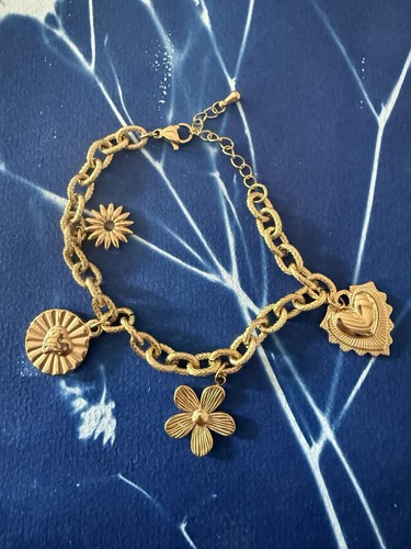 Bracelet breloques plaqué - bracelet,