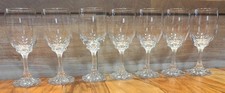 Stunning Lot of 7 Signed Villeroy & Boch Crystal Wine Glasses. Height 17.5 cm