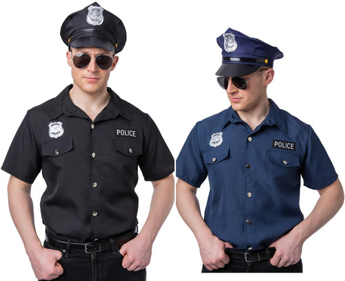 Chemise police pour homme - chemise,