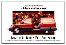 1998 Pontiac Trans Sport Montana Mini Van *Sales Mailer Postcard* (UnPosted)