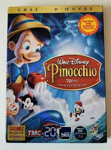 Dvd disney pinocchio - dvd, +