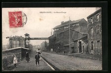 Old postcard Grand Croix, Le Monte-Charge 1908 
