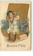 Carte Gaufrée - Bonne Fête -