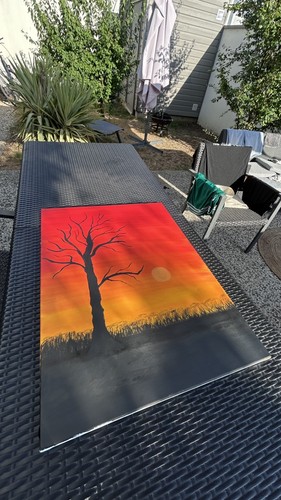 Tableau peinture acrylique - tableau, sur