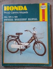 Honda PA50 Camino Mopeds 49cc. 1976 - 1980 Haynes Owners Workshop Manual (1037)