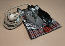 Antique Travel Iron with Pouch Collection Retro Decor