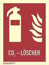 Marque de protection incendie avec ajout "extincteur au CO2"