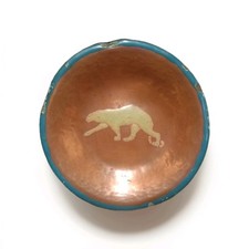 Coupelle Émaillée Art Déco Signée Laurent LLaurensou Dinanderie D'art 30's