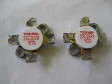 Toshiba ORIGINAL 2SC2879 transistors (2) removed from a Yaesu FT-1000MP  PA unit