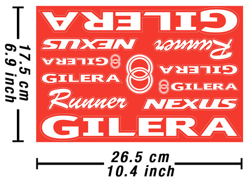 Autocollant gilera decals - autocollant,