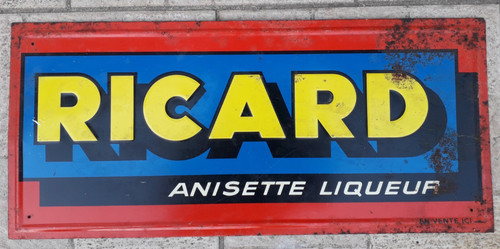 Ricard anisette liqueur plaque - ricard,