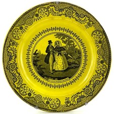 TALKING PLATE Antique GIEN