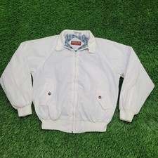 Vintage American-Eagle Blouson Jacket Women Small 19x23 White