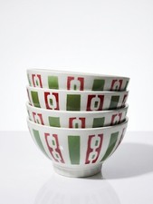 4 bols à café faïence de