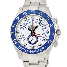 ROLEX Yacht-Master 2 116680 White Case Size 44mm Used Watch #10139