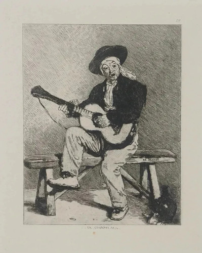 Edouard manet le guitariste - :,