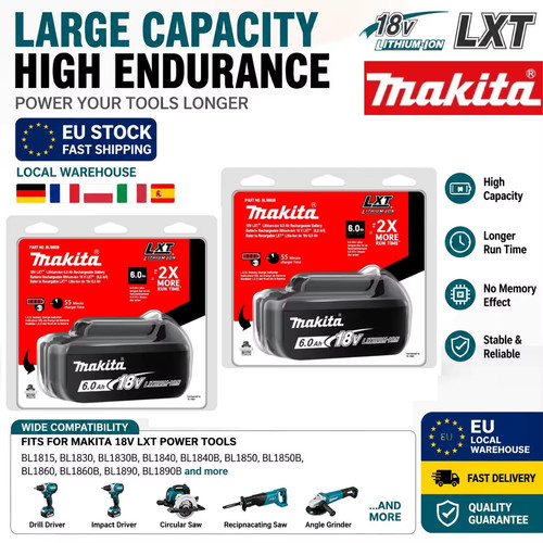 Batterie makita 18v 5ah 6ah - 5ah,