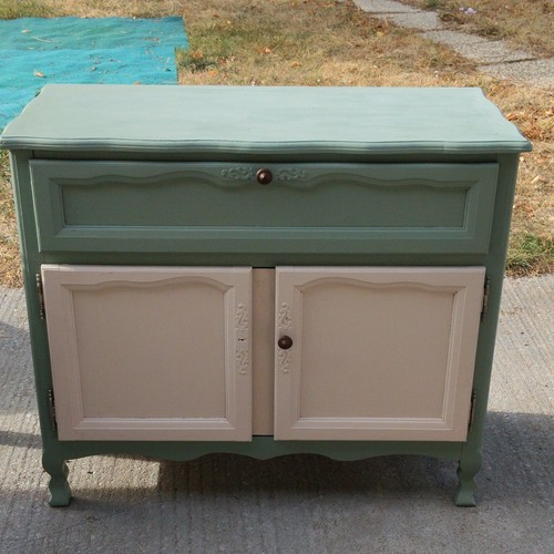 Buffet bas vert beige - buffet,