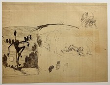 Edmond CUISINIER (1857 - 1917) - [L'épouvantail].