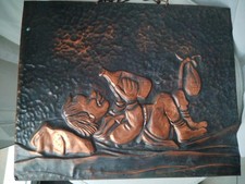 Plaque décorative en cuivre