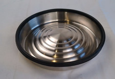 Plat D'Alimentation Flamant Rose Lajla Rond Argenté