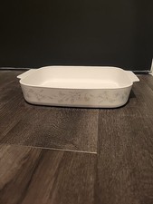 Corning Ware A-21-B-N Pastel Bouquet Open Roaster Baking Pan Casserole Dish ??