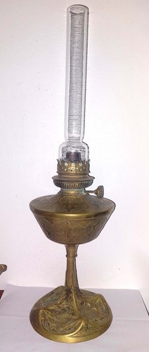 Lampe petrole bronze art - lampe,