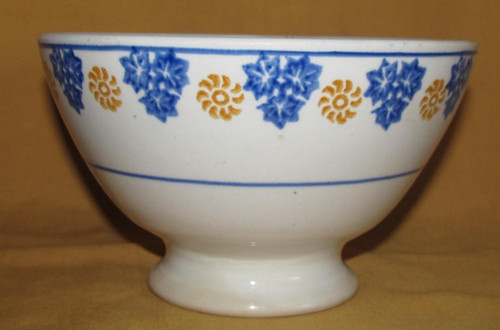 Ancien bol faïence décor - en,