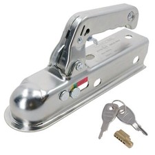 Attelage d'attelage en acier pressé pour remorque non freinée 50 mm 800 kg ma...