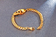 BRACELET GOURMETTE MENOTTES ACIER INOXYDABLE MIXTE