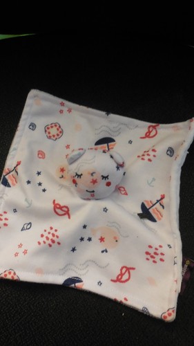 120 doudou plat ours blanc - 120/,