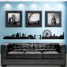 Horizon de Londres Géant Maison Mural Vinyle Art Sticker Chambre Vivant Décor