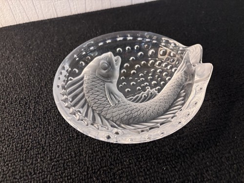 Lalique france crystal fish - lalique,