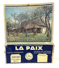 Old cardboard plate mail holder insurance LA PAIX
