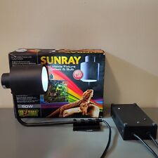 45Exo Terra Sunray Light Fixture & Light Bulb, Reptile Terrarium Lamp, 50 Watts