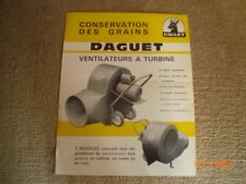 OLD ADVERTISING LEAFLET TURBINE FANS DAGUET