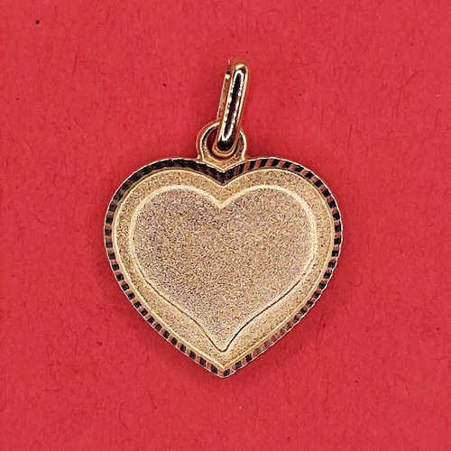 Pendentif cœur plaqué - , or