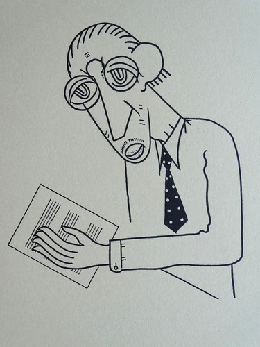 Igor strawinsky caricature - strawinsky,