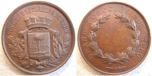 Médaille bronze société - médaille,