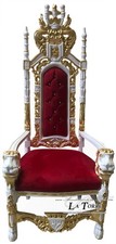 Trône de Roi Avec Lions Style