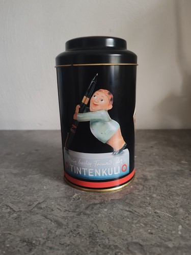Boite métal vintage stylo - métal,