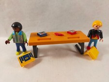nice kid with Playmobil desk (school, class, furniture) 0287