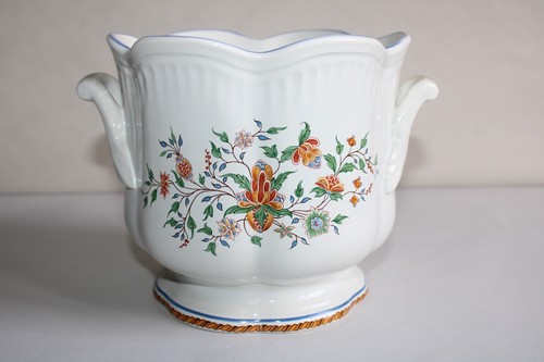 Petit cache pot faïence - pot,