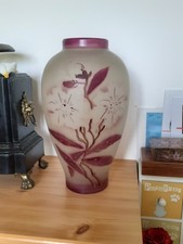 Grand vase en pate de verre