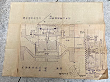 SCHEMATIC DIAGRAM COMPTEUR A EAU  CHER  1950  48/40 CM